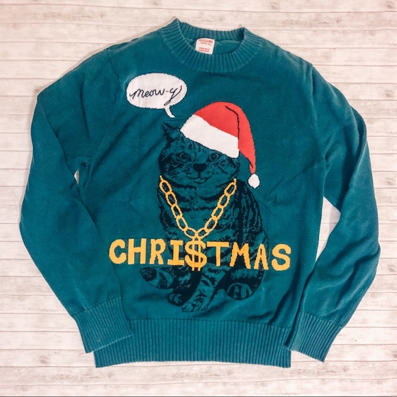 Mossimo Supply Co. Sweaters - 🍍 Mossimo Gangster Cat Meowy Christmas Sweater
